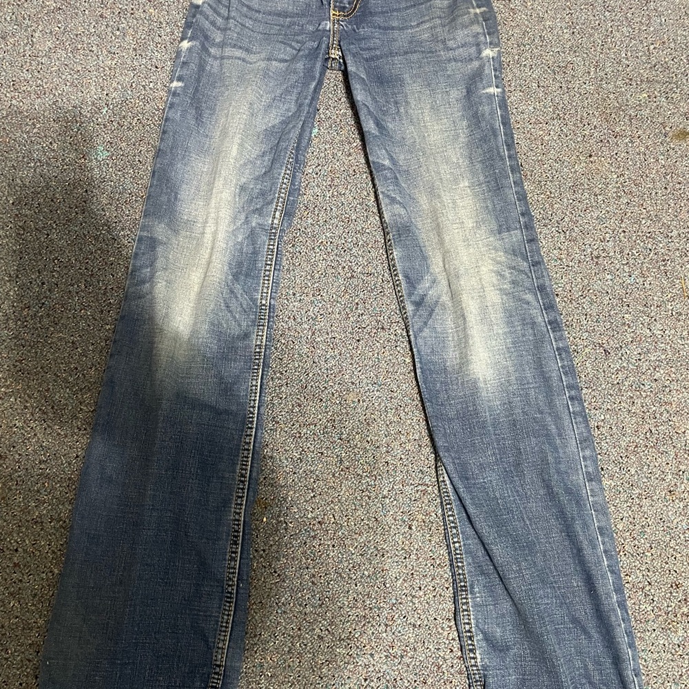 Wrangler Women's Faded Blue Flare Jeans